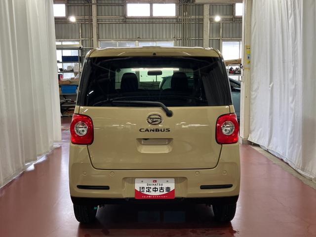 ムーヴキャンバスセオリーＧターボ元試乗車　アダプティブクルーズコントロール　シートヒーター　電動格納式ドアミラー　両側電動スライドドア　車線逸脱警報　ＬＥＤヘッドランプ　オートマチックハイビーム　スマートキー　プッシュスタート（長崎県）の中古車