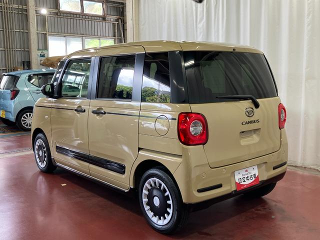 ムーヴキャンバスセオリーＧターボ元試乗車　アダプティブクルーズコントロール　シートヒーター　電動格納式ドアミラー　両側電動スライドドア　車線逸脱警報　ＬＥＤヘッドランプ　オートマチックハイビーム　スマートキー　プッシュスタート（長崎県）の中古車