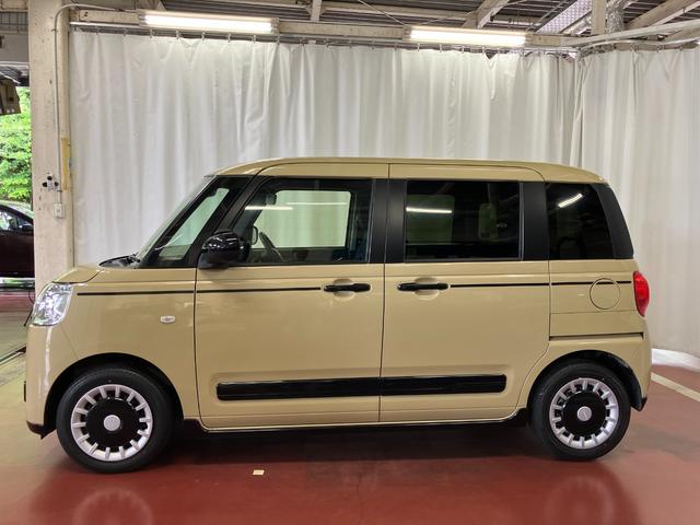 ムーヴキャンバスセオリーＧターボ元試乗車　アダプティブクルーズコントロール　シートヒーター　電動格納式ドアミラー　両側電動スライドドア　車線逸脱警報　ＬＥＤヘッドランプ　オートマチックハイビーム　スマートキー　プッシュスタート（長崎県）の中古車
