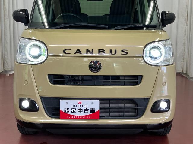ムーヴキャンバスセオリーＧターボ元試乗車　アダプティブクルーズコントロール　シートヒーター　電動格納式ドアミラー　両側電動スライドドア　車線逸脱警報　ＬＥＤヘッドランプ　オートマチックハイビーム　スマートキー　プッシュスタート（長崎県）の中古車