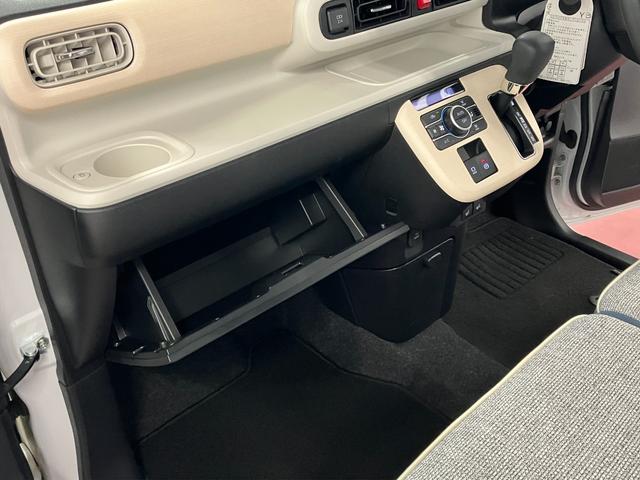 ムーヴキャンバスストライプスＧ元試乗車　アイドリングストップ　セキュリティアラーム　スマートキー　プッシュスタート　シートヒーター　１オーナー　ＬＥＤヘッドランプ　車線逸脱警報　ベンチシート　オートマチックハイビーム　オートライト（長崎県）の中古車