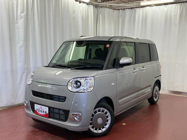 ムーヴキャンバスセオリーＧひょう害車　届出済未使用車　元展示車　アイドリングストップ　衝突被害軽減システム　電動格納ミラー　ＬＥＤヘッドランプ　シートヒーター　両側電動スライドドア　オートライト　ベンチシート　イモビライザー（長崎県）の中古車