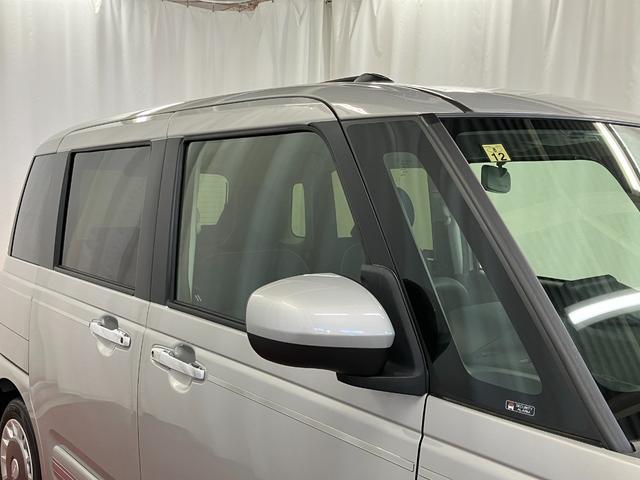 ムーヴキャンバスセオリーＧひょう害車　届出済未使用車　元展示車　アイドリングストップ　衝突被害軽減システム　電動格納ミラー　ＬＥＤヘッドランプ　シートヒーター　両側電動スライドドア　オートライト　ベンチシート　イモビライザー（長崎県）の中古車