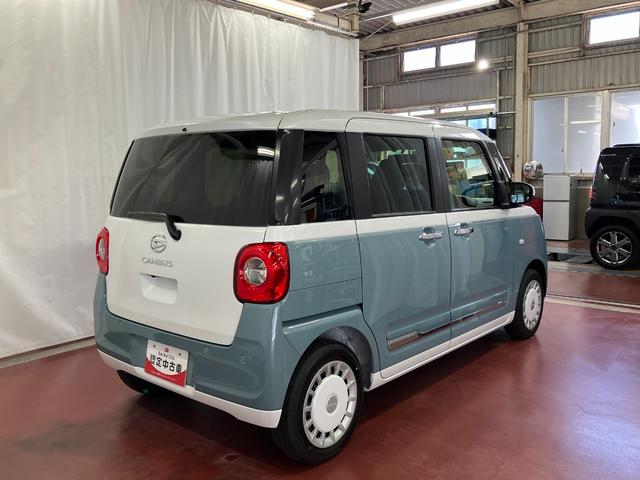ムーヴキャンバスストライプスＧ元展示車　アイドリングストップ　セキュリティアラーム　スマートキー　プッシュスタート　シートヒーター　１オーナー　ＬＥＤヘッドランプ　車線逸脱警報　ベンチシート　オートマチックハイビーム　安全ボディ（長崎県）の中古車