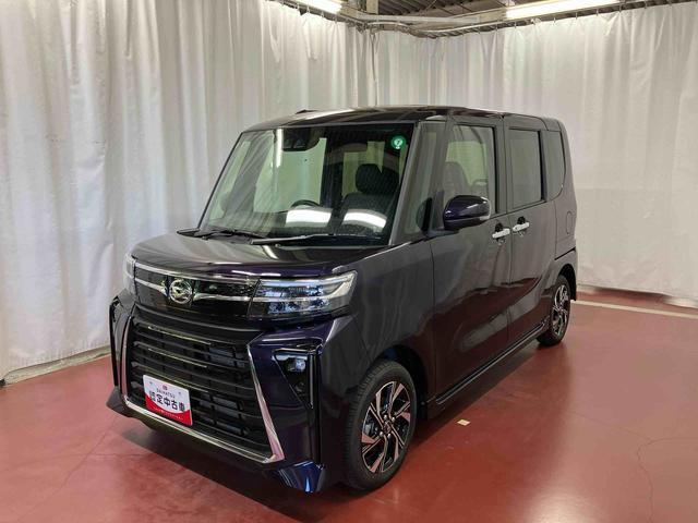 タントカスタムＸ届出済未使用車　元展示車　衝突被害軽減システム　車線逸脱防止　アイドリングストップ　ＬＥＤヘッドランプ　１オーナー　シートヒーター　オートマチックハイビーム　電動格納ミラー　スマートキー　オートライト（長崎県）の中古車