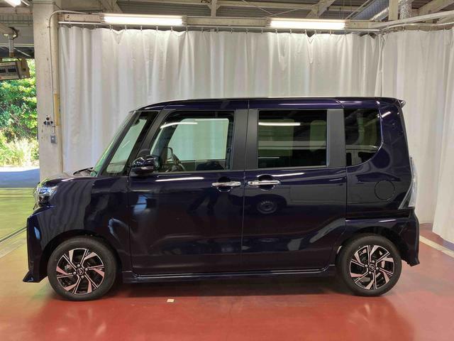 タントカスタムＸ届出済未使用車　元展示車　衝突被害軽減システム　車線逸脱防止　アイドリングストップ　ＬＥＤヘッドランプ　１オーナー　シートヒーター　オートマチックハイビーム　電動格納ミラー　スマートキー　オートライト（長崎県）の中古車