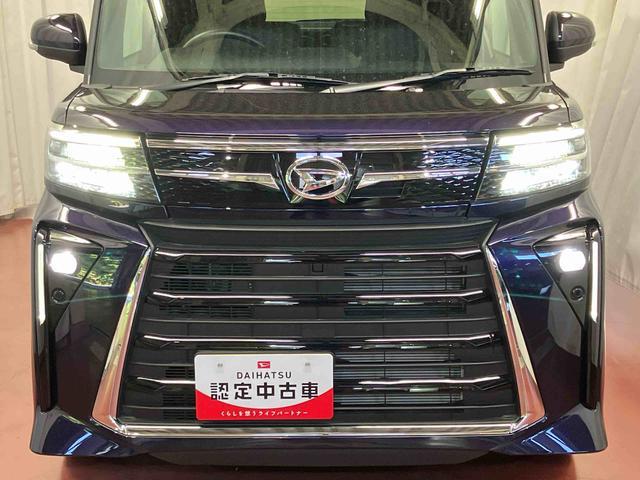 タントカスタムＸ届出済未使用車　元展示車　衝突被害軽減システム　車線逸脱防止　アイドリングストップ　ＬＥＤヘッドランプ　１オーナー　シートヒーター　オートマチックハイビーム　電動格納ミラー　スマートキー　オートライト（長崎県）の中古車