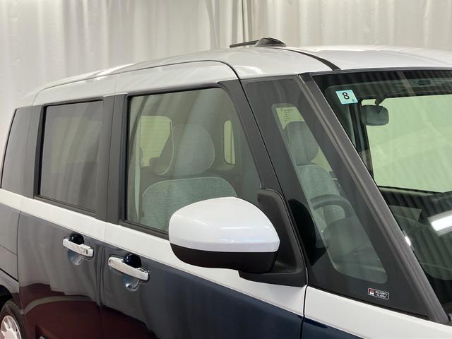 ムーヴキャンバスストライプスＧ届出済未使用車　元展示車　アイドリングストップ　セキュリティアラーム　スマートキー　プッシュスタート　シートヒーター　１オーナー車　ＬＥＤヘッドランプ　車線逸脱警報　ベンチシート　オートハイビーム（長崎県）の中古車