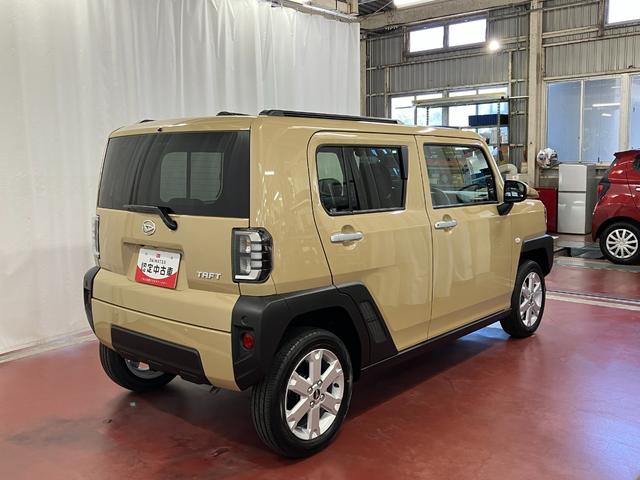 タフトＧ届出済未使用車　元展示車　アダプティブクルーズコントロール　衝突被害軽減システム　シートヒーター　アイドリングストップ　スマートキー　車線逸脱防止　１オーナー　オートマチックハイビーム　電動格納ミラー（長崎県）の中古車