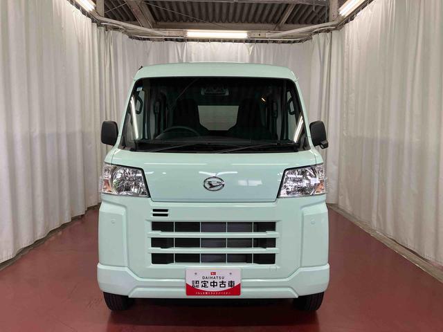 ハイゼットカーゴＤＸ届出済未使用車　元展示車　禁煙　衝突安全ボディ　キーレスキー　両側スライドドア　アイドリングストップ　オートマチックハイビーム　ＥＳＣ　オートライト　記録簿　レーンアシスト　両席エアバッグ　１オーナー（長崎県）の中古車