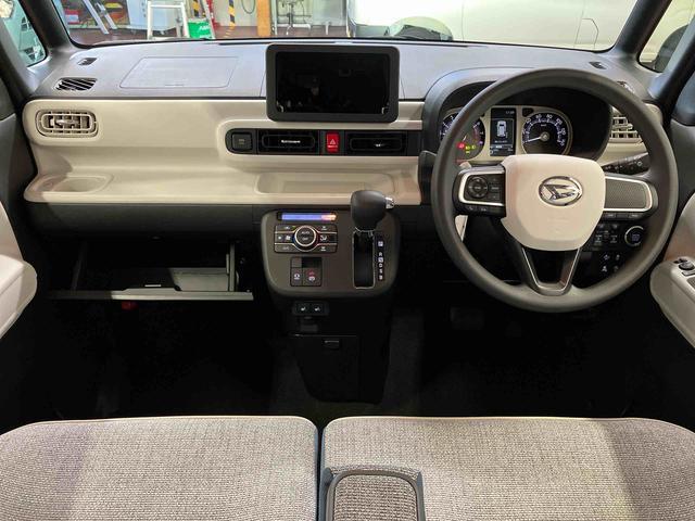 ムーヴキャンバスストライプスＧ届出済未使用車　元展示車　両側電動スライドドア　衝突被害軽減システム　イモビライザー　アイドルストップ　電動格納式ドアミラー　シートヒーター　ＬＥＤヘッドランプ　スマートキー　プッシュスタート（長崎県）の中古車