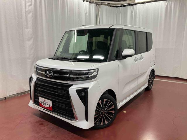 タントカスタムＲＳ届出済未使用車　元展示車　ターボ　ディスプレイオーディオ　バックカメラ　両側電動スライドドア　衝突被害軽減システム　アイドリングストップ　ブルートゥース　シートヒーター　禁煙　ＬＥＤヘッドランプ（長崎県）の中古車