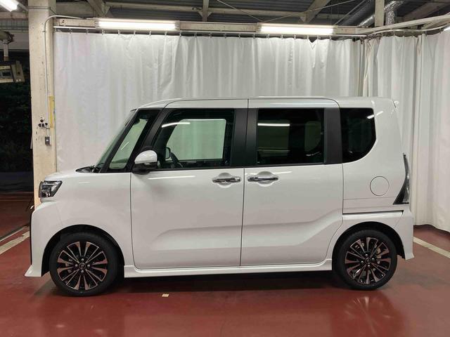 タントカスタムＲＳ届出済未使用車　元展示車　ターボ　ディスプレイオーディオ　バックカメラ　両側電動スライドドア　衝突被害軽減システム　アイドリングストップ　ブルートゥース　シートヒーター　禁煙　ＬＥＤヘッドランプ（長崎県）の中古車