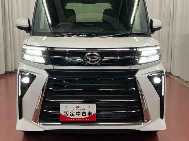 タントカスタムＲＳ届出済未使用車　元展示車　ターボ　ディスプレイオーディオ　バックカメラ　両側電動スライドドア　衝突被害軽減システム　アイドリングストップ　ブルートゥース　シートヒーター　禁煙　ＬＥＤヘッドランプ（長崎県）の中古車