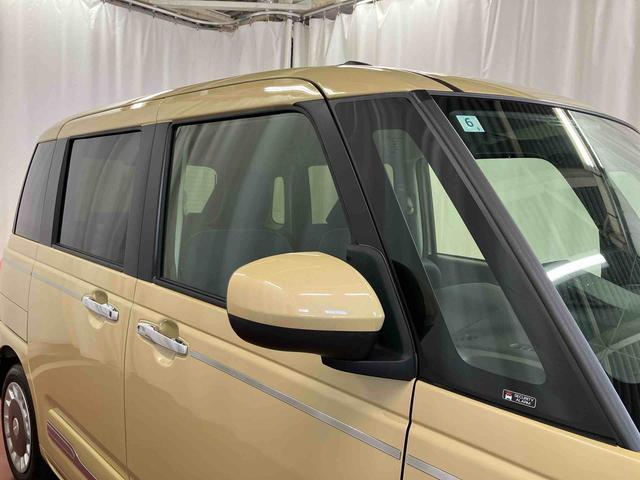 ムーヴキャンバスセオリーＧ届出済未使用車　元展示車　アイドリングストップ　禁煙　衝突被害軽減システム　シートヒーター　両側電動スライドドア　オートライト　ＬＥＤヘッドランプ　イモビライザー　衝突安全ボディ　スマートキー（長崎県）の中古車