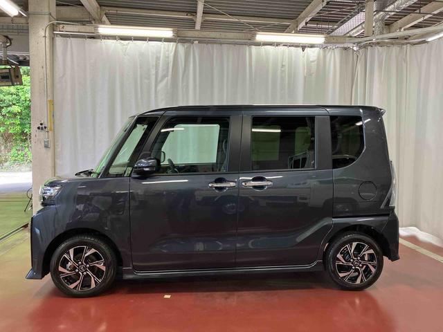 タントカスタムＸ届出済未使用車　元展示車　衝突被害軽減システム　車線逸脱防止　アイドリングストップ　禁煙　盗難警報装置　ＬＥＤヘッドランプ　１オーナー　シートヒーター　オートライト　電動格納ミラー　スマートキー（長崎県）の中古車