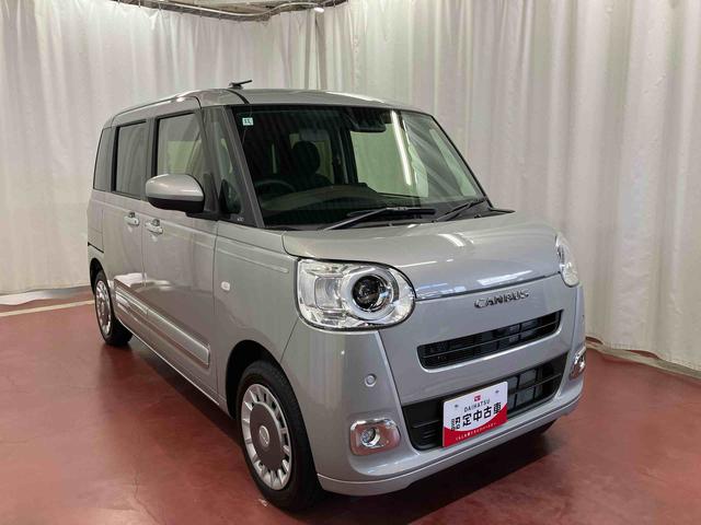 ムーヴキャンバスセオリーＧ元試乗車　アイドリングストップ　スマートキー　プッシュスタート　衝突被害軽減システム　１オーナー　シートヒーター　電動格納式ミラー　ＬＥＤヘッドランプ　シートヒーター　両側電動スライドドア（長崎県）の中古車
