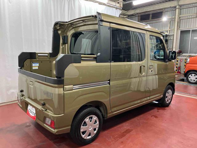 ハイゼットカーゴデッキバンG元展示車 衝突被害軽減システム レーンキープアシスト 両側スライドドア オートライト オートマチックハイビーム 電動格納ミラー アイドリングストップ スマートキー 運転席エアバッグ 助手席エアバッグ(長崎県)の中古車