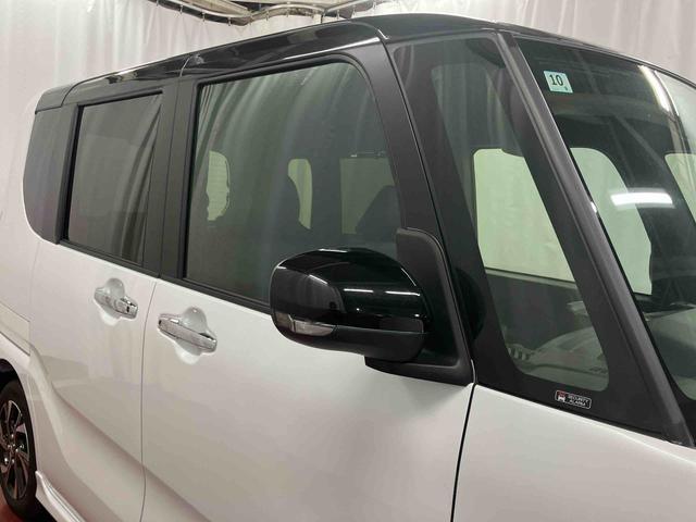 タントカスタムＸ届出済未使用車　元展示車　衝突被害軽減システム　車線逸脱防止　アイドリングストップ　禁煙　ＬＥＤヘッドランプ　オートライト　シートヒーター　両側電動スライドドア　スマートキー　プッシュスタート（長崎県）の中古車