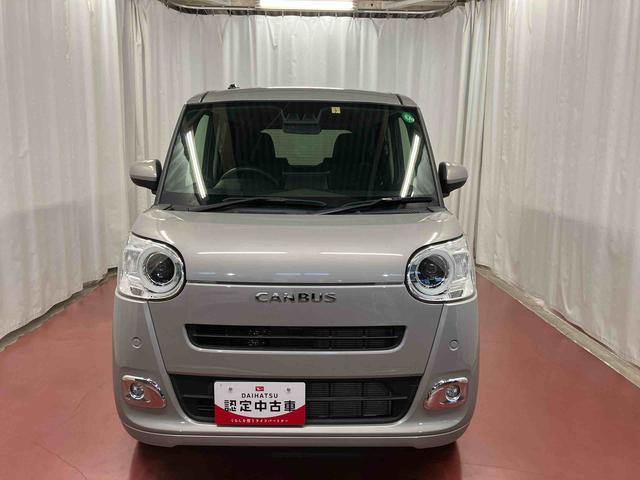 ムーヴキャンバスセオリーＧ元試乗車　ディスプレイオーディオ　ブルートゥース　バックカメラ　衝突被害軽減システム　ＬＥＤヘッドランプ　オートライト　シートヒーター　両側電動スライドドア　ベンチシート　スマートキー　衝突安全ボディ（長崎県）の中古車