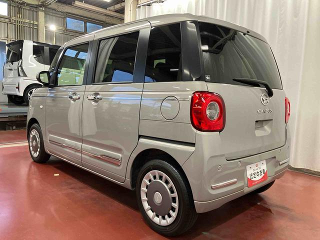 ムーヴキャンバスセオリーＧ元試乗車　ディスプレイオーディオ　ブルートゥース　バックカメラ　衝突被害軽減システム　ＬＥＤヘッドランプ　オートライト　シートヒーター　両側電動スライドドア　ベンチシート　スマートキー　衝突安全ボディ（長崎県）の中古車