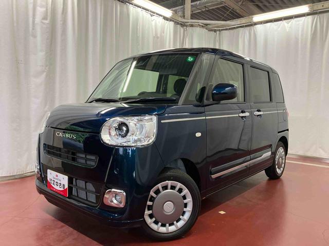 ムーヴキャンバスセオリーＧ届出済未使用車　元展示車　アイドリングストップ　衝突被害軽減システム　電動格納ミラー　ＬＥＤヘッドランプ　シートヒーター　両側電動スライドドア　オートライト　ベンチシート　衝突安全ボディ　１オーナー（長崎県）の中古車