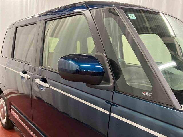 ムーヴキャンバスセオリーＧ届出済未使用車　元展示車　アイドリングストップ　衝突被害軽減システム　電動格納ミラー　ＬＥＤヘッドランプ　シートヒーター　両側電動スライドドア　オートライト　ベンチシート　衝突安全ボディ　１オーナー（長崎県）の中古車