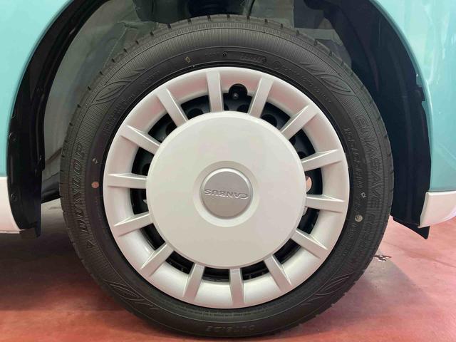 ムーヴキャンバスストライプスＧ届出済未使用車　元展示車　衝突被害軽減システム　車線逸脱警報　衝突安全ボディ　禁煙　スマートキー　プッシュスタート　シートヒーター　ベンチシート　ＬＥＤヘッドランプ　両側電動スライドドア（長崎県）の中古車
