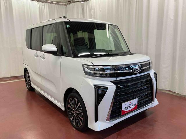 タントカスタムRS届出済未使用車 元展示車 ターボ 両側電動スライドドア アイドリングストップ 電動格納ミラー シートヒーター オートライト LEDヘッドランプ 1オーナー スマートキー プッシュスタート 盗難防止(長崎県)の中古車