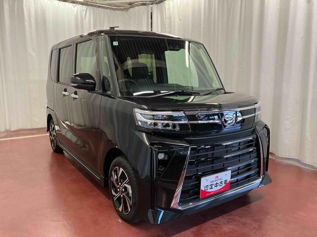 タントカスタムXひょう害車 届出済未使用車 元展示車 禁煙 ディスプレイオーディオ ブルートゥース バックカメラ 衝突被害軽減システム 車線逸脱防止 シートヒーター スマートキー プッシュスタート LEDヘッドランプ(長崎県)の中古車