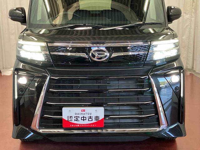 タントカスタムXひょう害車 届出済未使用車 元展示車 禁煙 ディスプレイオーディオ ブルートゥース バックカメラ 衝突被害軽減システム 車線逸脱防止 シートヒーター スマートキー プッシュスタート LEDヘッドランプ(長崎県)の中古車