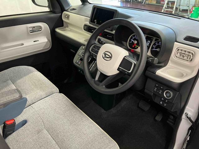 ムーヴキャンバスストライプスＧ届出済未使用車　元展示車　衝突被害軽減システム　禁煙　スマートキー　プッシュスタート　両側電動スライドドア　シートヒーター　ＬＥＤヘッドランプ　オートライト　車線逸脱警報　ベンチシート（長崎県）の中古車