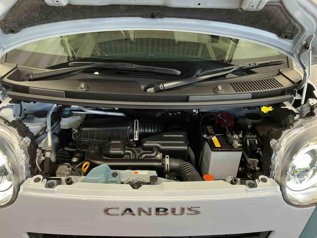 ムーヴキャンバスストライプスＧ届出済未使用車　元展示車　衝突被害軽減システム　禁煙　スマートキー　プッシュスタート　両側電動スライドドア　シートヒーター　ＬＥＤヘッドランプ　オートライト　車線逸脱警報　ベンチシート（長崎県）の中古車