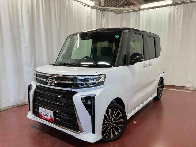 タントカスタムRSひょう害車 元試乗車 1オーナー ターボ 両側電動スライドドア アイドリングストップ 電動格納ミラー シートヒーター オートマチック LEDヘッドランプ オートライト スマートキー プッシュスタート(長崎県)の中古車