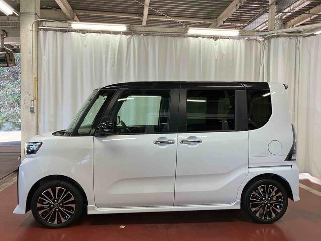 タントカスタムRSひょう害車 元試乗車 1オーナー ターボ 両側電動スライドドア アイドリングストップ 電動格納ミラー シートヒーター オートマチック LEDヘッドランプ オートライト スマートキー プッシュスタート(長崎県)の中古車