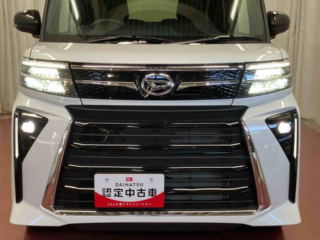 タントカスタムRSひょう害車 元試乗車 1オーナー ターボ 両側電動スライドドア アイドリングストップ 電動格納ミラー シートヒーター オートマチック LEDヘッドランプ オートライト スマートキー プッシュスタート(長崎県)の中古車