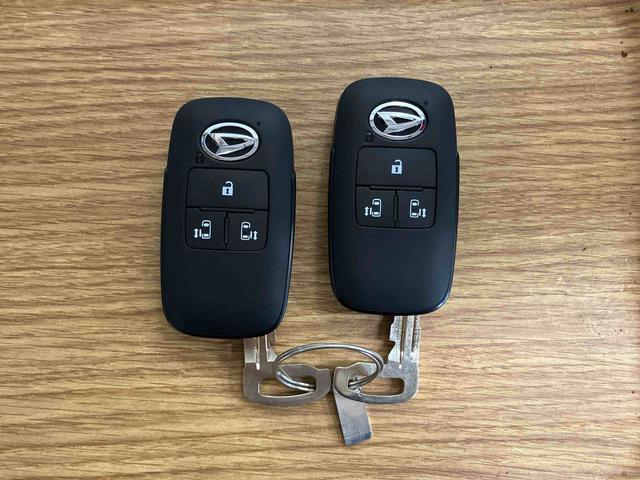 ムーヴキャンバスストライプスG届出済未使用車 元展示車 禁煙 衝突被害軽減システム スマートキー プッシュスタート シートヒーター LEDヘッドランプ オートマチックハイビーム オートライト ベンチシート 衝突安全ボディ(長崎県)の中古車