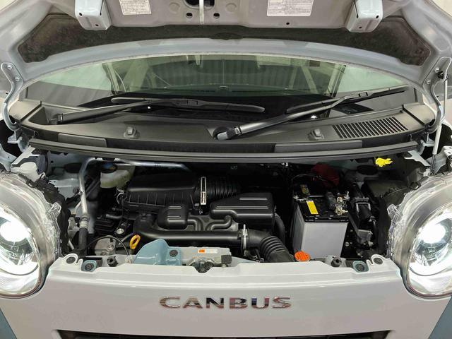 ムーヴキャンバスストライプスG届出済未使用車 元展示車 禁煙 衝突被害軽減システム スマートキー プッシュスタート シートヒーター LEDヘッドランプ オートマチックハイビーム オートライト ベンチシート 衝突安全ボディ(長崎県)の中古車