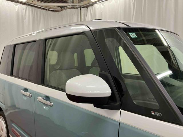 ムーヴキャンバスストライプスG届出済未使用車 元展示車 禁煙 衝突被害軽減システム スマートキー プッシュスタート シートヒーター LEDヘッドランプ オートマチックハイビーム オートライト ベンチシート 衝突安全ボディ(長崎県)の中古車