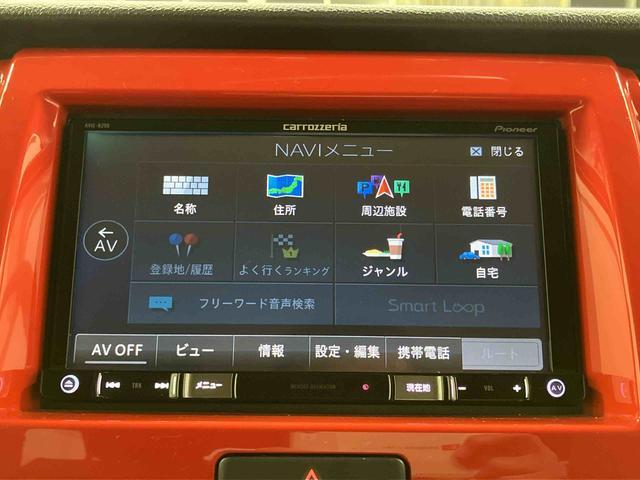 ハスラーＪスタイル下取車　ナビ　ブルートゥース　ＥＴＣ　衝突被害軽減システム　イモビライザー　シートヒーター　スマートキー　運転席エアバッグ　助手席エアバッグ　バックカメラ　ＡＢＳ　エコアイドル　オートライト（長崎県）の中古車
