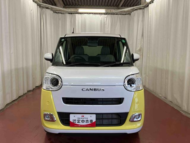 ムーヴキャンバスストライプスＧ届出済未使用車　元展示車　アイドリングストップ　禁煙　スマートキー　プッシュスタート　シートヒーター　１オーナー車　ＬＥＤヘッドランプ　車線逸脱警報　ベンチシート　オートマチックハイビーム（長崎県）の中古車