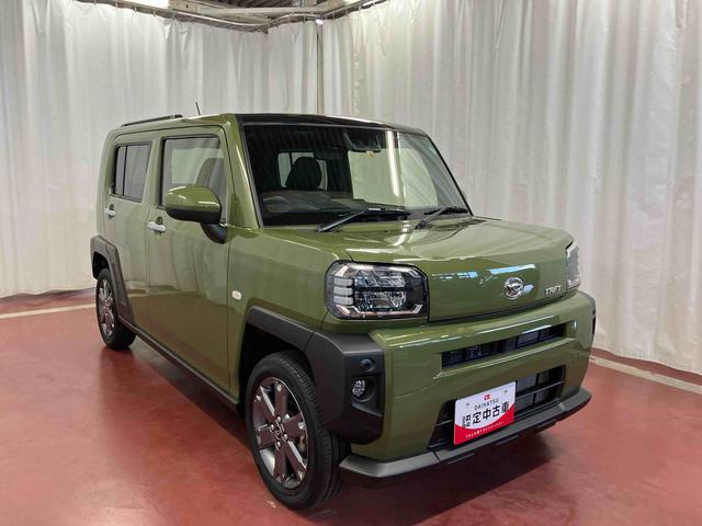 タフトGターボ1オーナー ターボ 衝突被害軽減システム 誤発進抑制装置 アダプティブクルーズコントロール LEDヘッドランプ オートライト オートマチックハイビーム スマートキー シートヒーター 電動格納ミラー(長崎県)の中古車