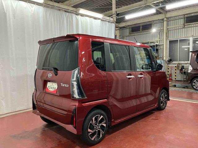 タントカスタムＸ元試乗車　ディスプレイオーディオ　ブルートゥース　ドライブレコーダー　バックモニター　衝突被害軽減システム　車線逸脱防止　スマートキー　シートヒーター　両側電動スライドドア　ＬＥＤヘッドランプ（長崎県）の中古車