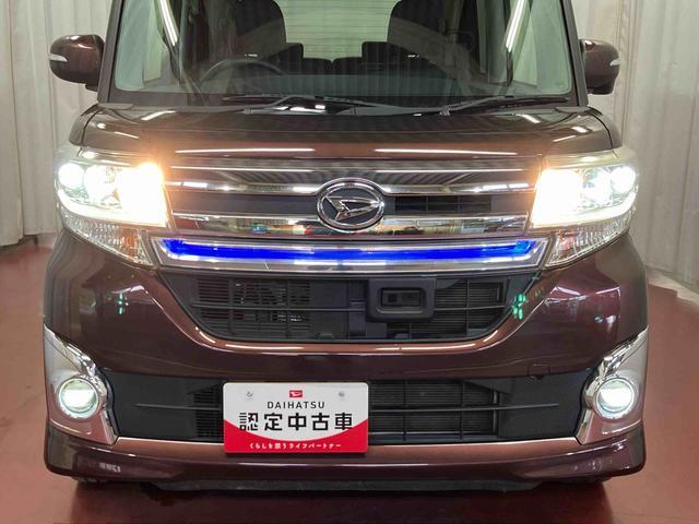 タントカスタムRS トップエディションSAII下取車 ターボ ナビ ブルートゥース ETC バックモニター 衝突被害軽減システム VSC 誤発進抑制 両側電動スライドドア 横滑防止 スマートキー LEDヘッドランプ オートライト ベンチシート(長崎県)の中古車