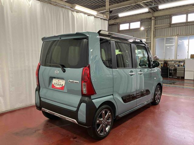 タントファンクロスターボ元試乗車 ターボ 衝突被害軽減システム レーンキープアシスト 両側電動スライドドア シートヒーター LEDヘッドランプ オートライト オートマチックハイビーム ベンチシート アイドリングストップ(長崎県)の中古車