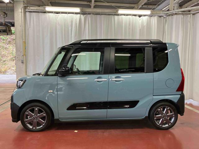 タントファンクロスターボ元試乗車 ターボ 衝突被害軽減システム レーンキープアシスト 両側電動スライドドア シートヒーター LEDヘッドランプ オートライト オートマチックハイビーム ベンチシート アイドリングストップ(長崎県)の中古車