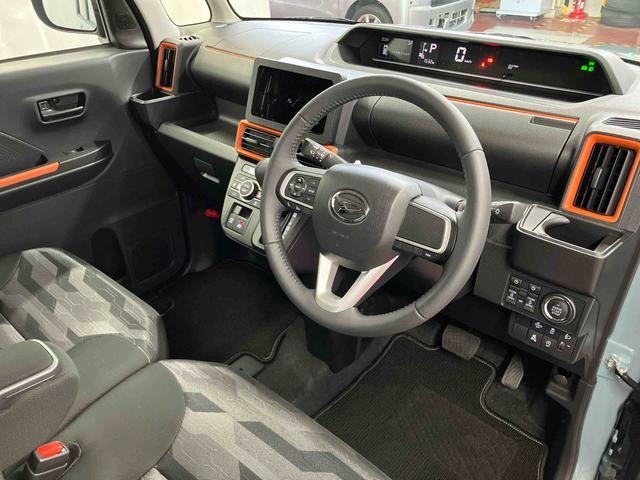 タントファンクロスターボ元試乗車 ターボ 衝突被害軽減システム レーンキープアシスト 両側電動スライドドア シートヒーター LEDヘッドランプ オートライト オートマチックハイビーム ベンチシート アイドリングストップ(長崎県)の中古車