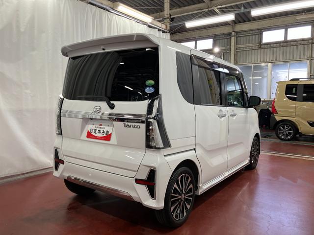 タントカスタムＲＳセレクション下取車　ターボ　ナビ　パノラマモニター　ドライブレコーダー　衝突被害軽減システム　レーンキープアシスト　ＥＴＣ　アダプティブクルーズコントロール　シートヒーター　両側電動スライドドア（長崎県）の中古車