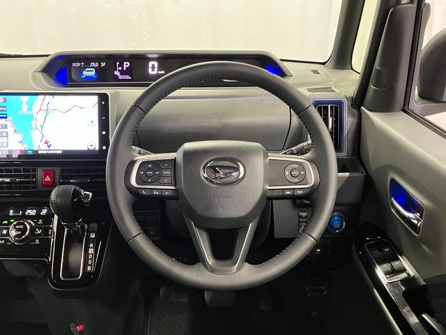 タントカスタムＲＳセレクション下取車　ターボ　ナビ　パノラマモニター　ドライブレコーダー　衝突被害軽減システム　レーンキープアシスト　ＥＴＣ　アダプティブクルーズコントロール　シートヒーター　両側電動スライドドア（長崎県）の中古車