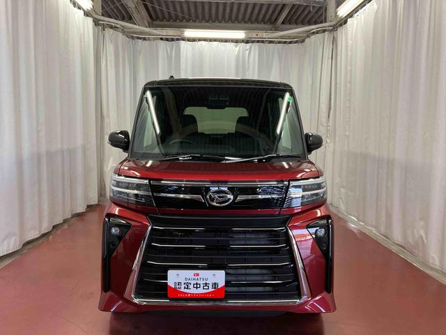 タントカスタムRS元試乗車 ターボ 両側電動スライドドア レーンキープアシスト アイドリングストップ 電動格納ミラー シートヒーター オートマチックハイビーム LEDヘッドランプ 1オーナー オートライト スマートキー(長崎県)の中古車